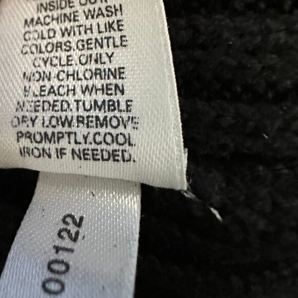 Express Men's XL Black Ribbed Full Zip-Up Sweater 100% Cotton - Picture 8 of 16